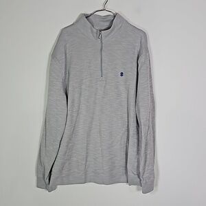 IZOD gray and silver XXL half zip sweater jacket